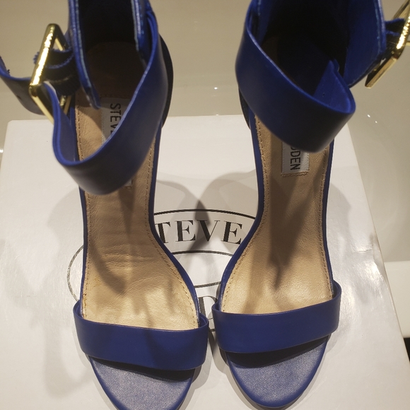 Steve Madden Marlene Heels Size 7 Blue - Picture 2 of 6